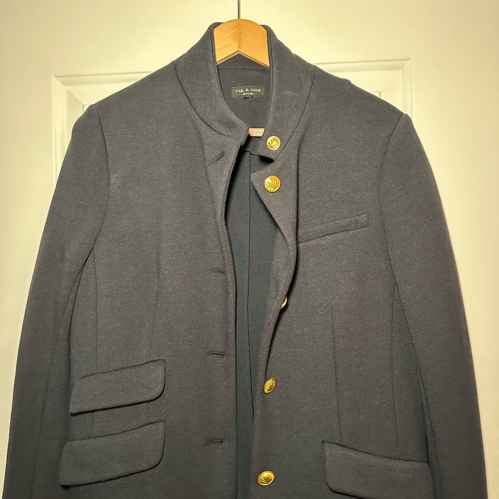 Rag and Bone Navy Slade Blazer size 10